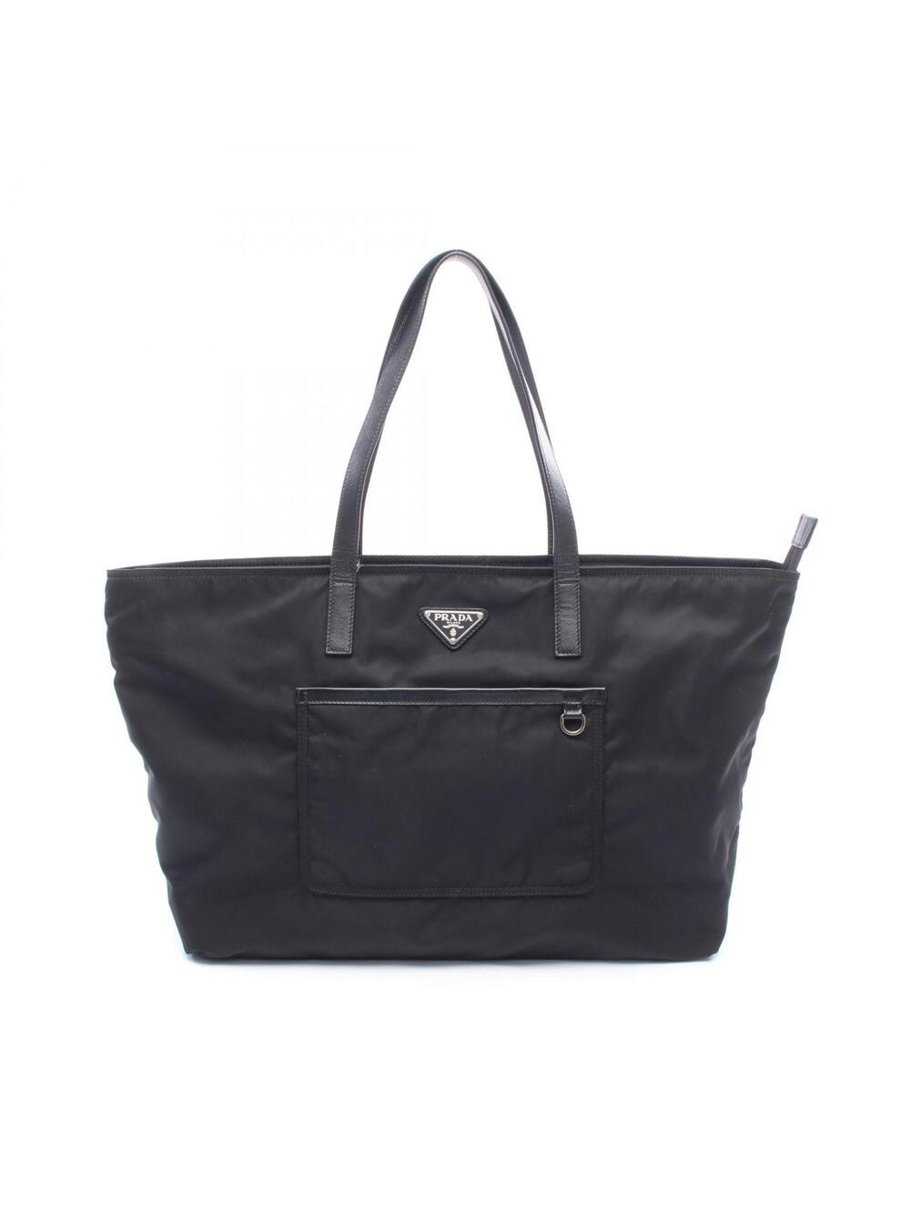 Prada Vela Logo Tote Sholder Bag Nylon #367381P59B